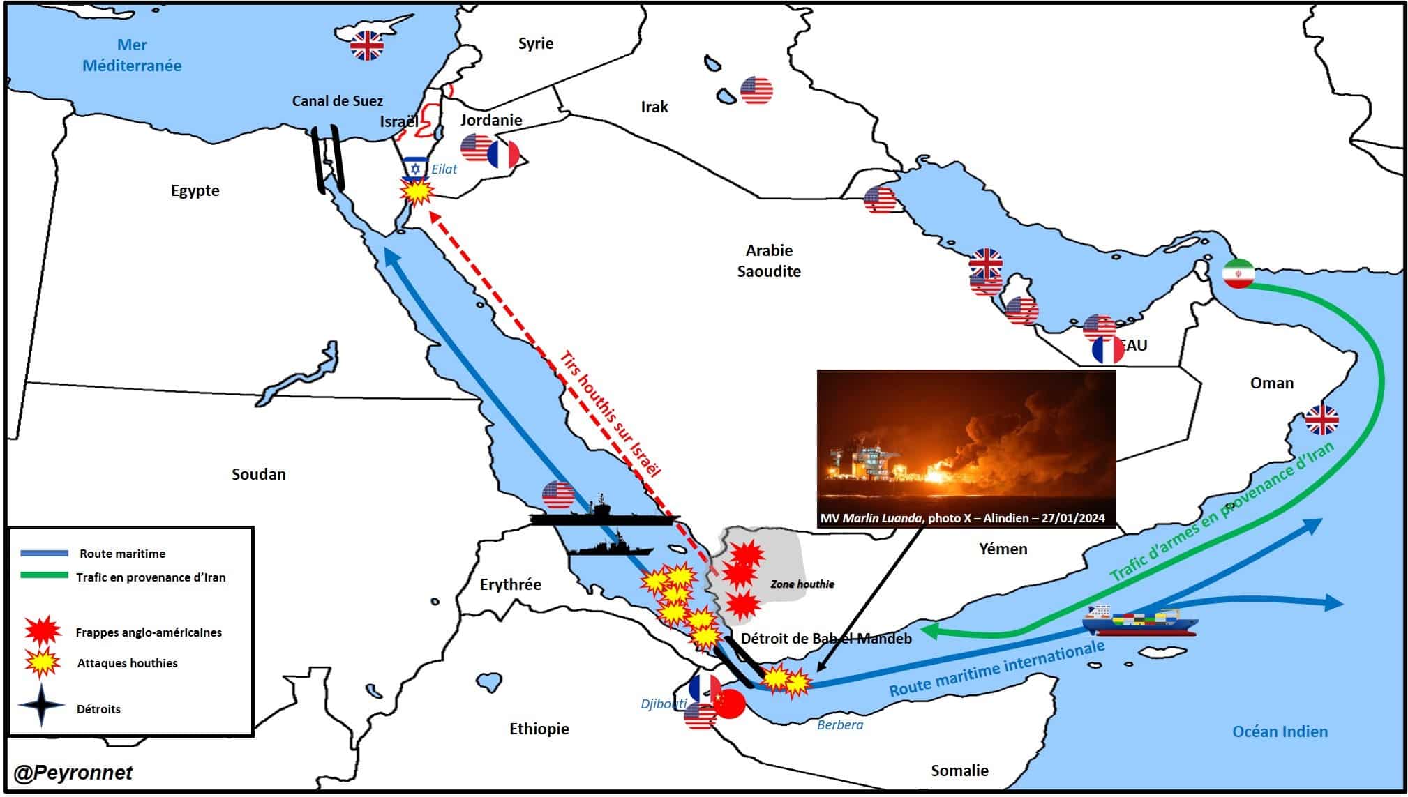 Quelle réponse face à la prise en otage du détroit de Bab el Mandeb par  l'axe iranien ? - Fondation Méditerranéenne d'Études Stratégiques